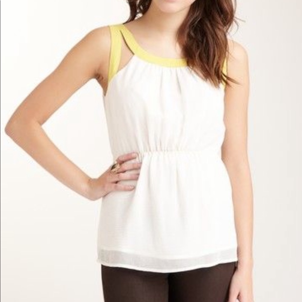 SUGARLIPS | Grecian Gold and White Tank Top